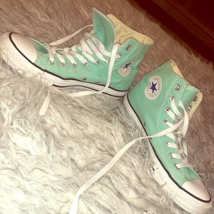 Mint green converse